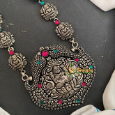 Kolhapuri Lakshmi Temple Haram-Green Red -S0270